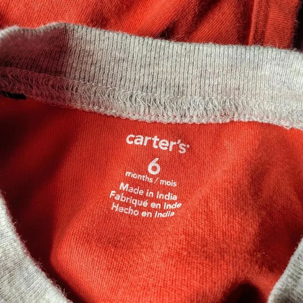 Carter's Size 6m Baby Boy Top Bundle 3 pieces Red Blue White EUC